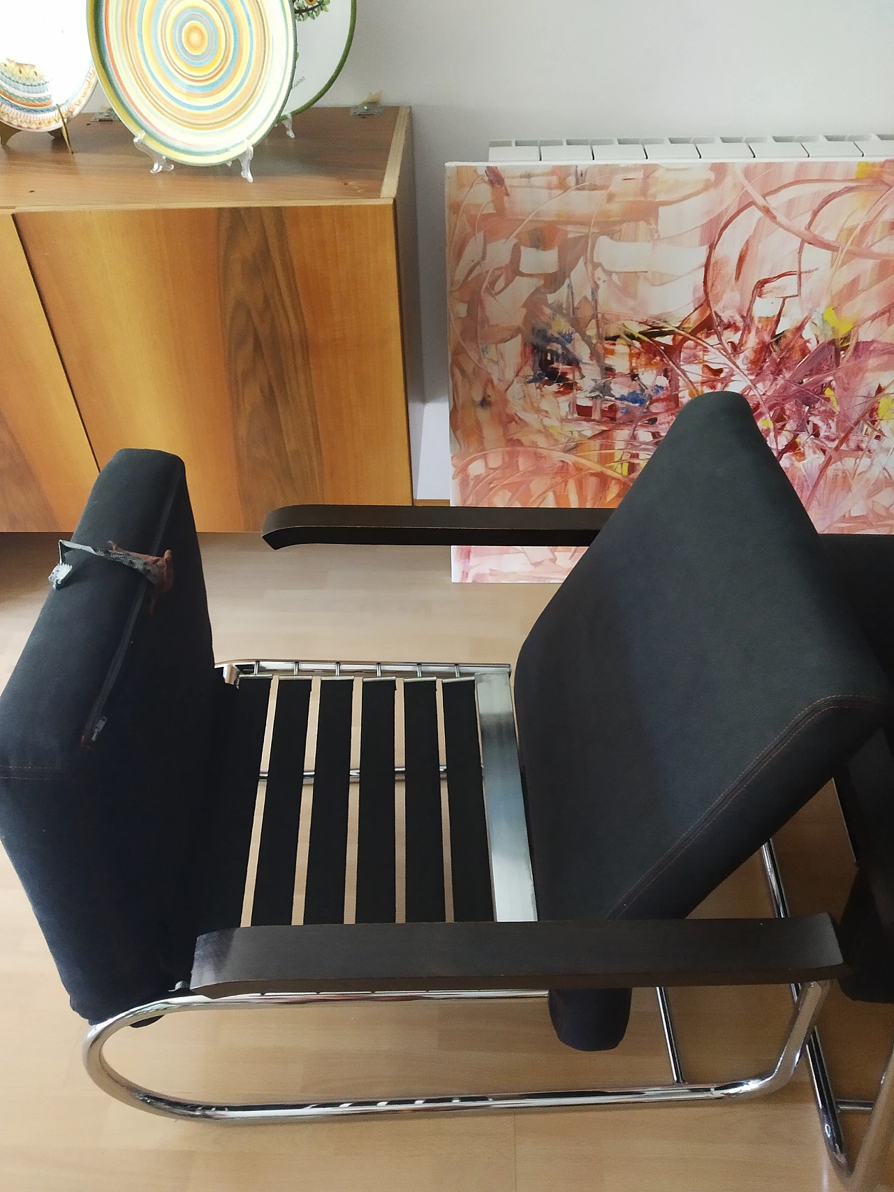 Coppia di poltrone Gipsy in tessuto antracite di Felicerossi 45