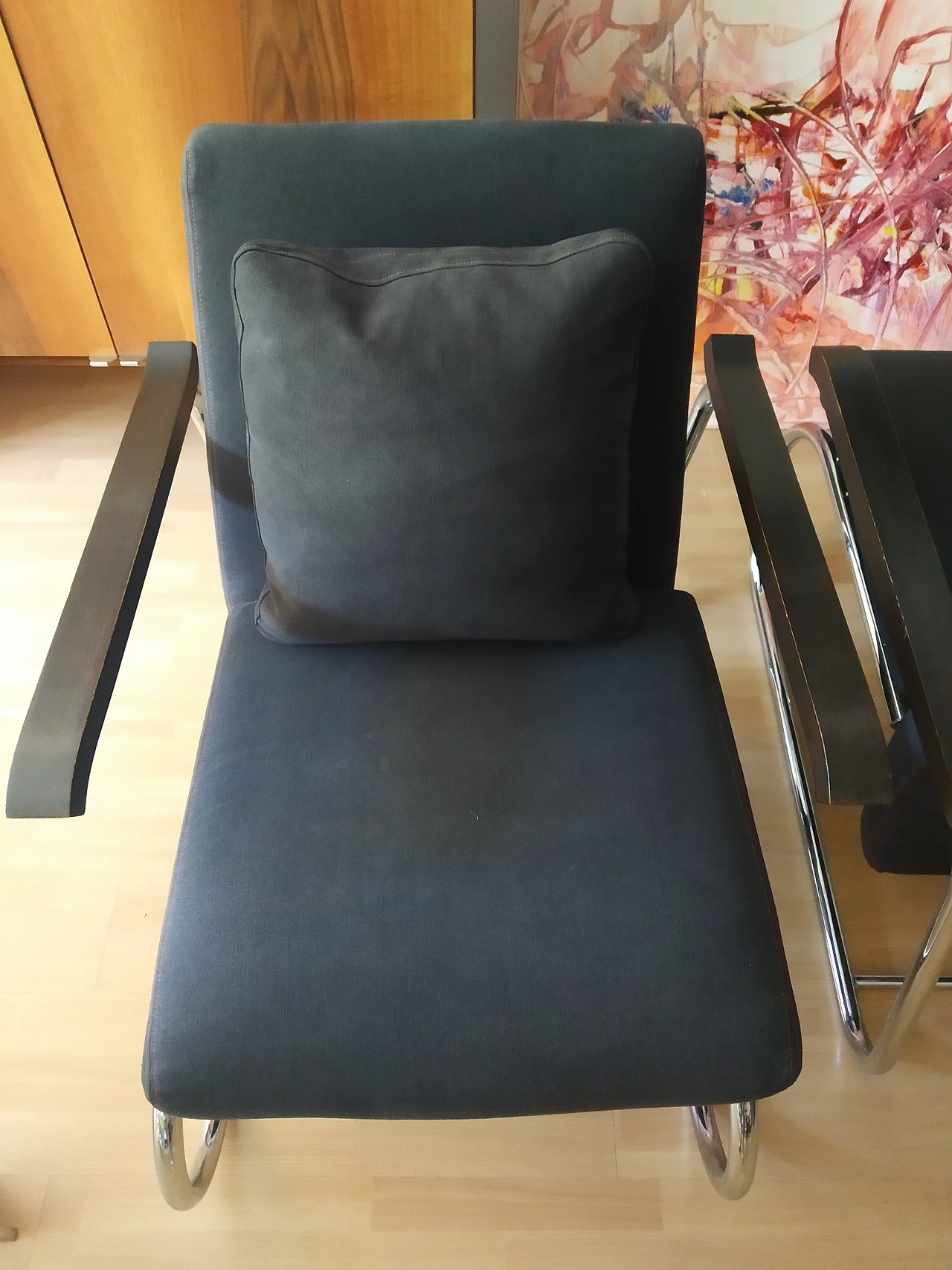 Coppia di poltrone Gipsy in tessuto antracite di Felicerossi 67