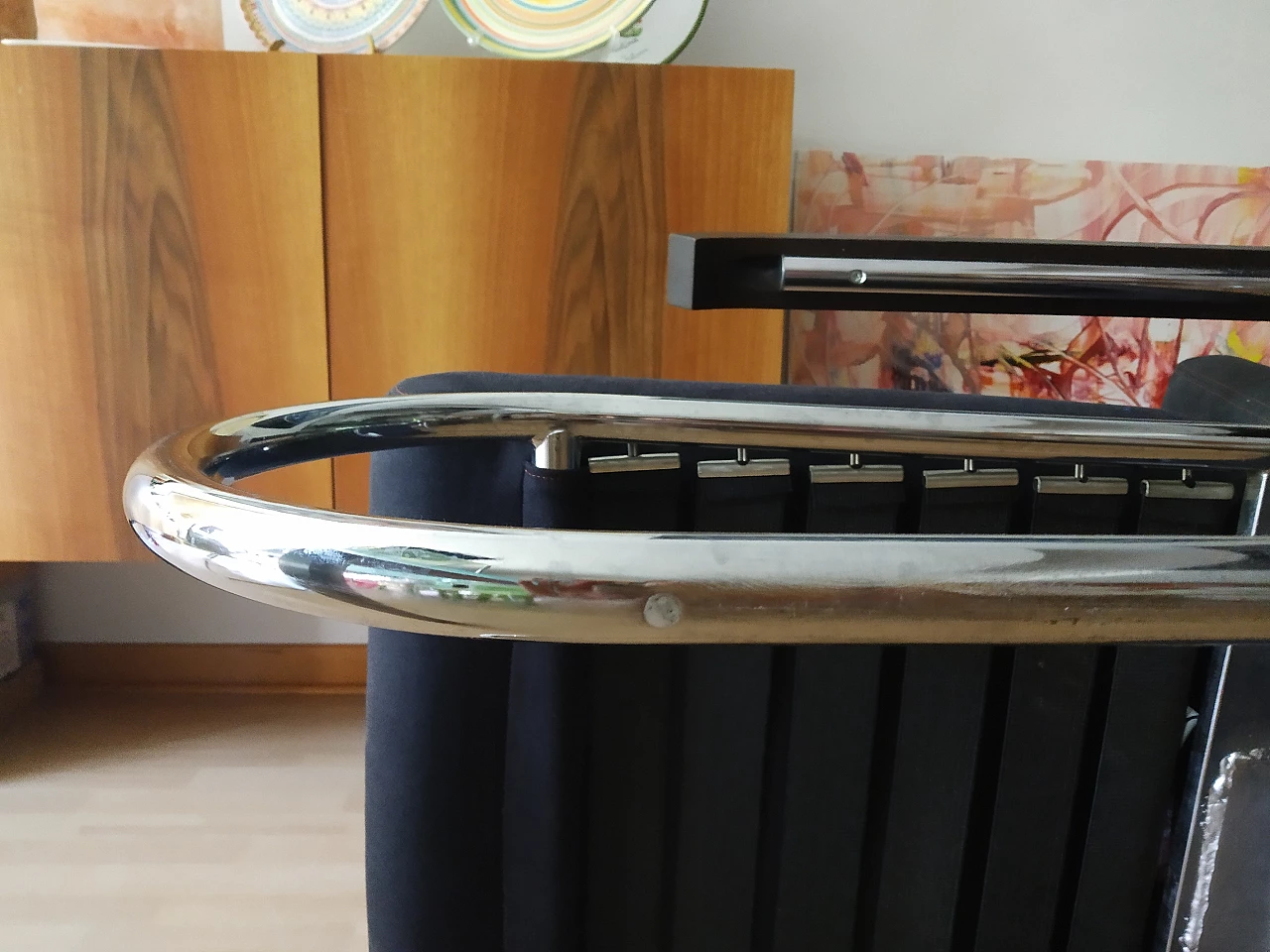 Coppia di poltrone Gipsy in tessuto antracite di Felicerossi 98