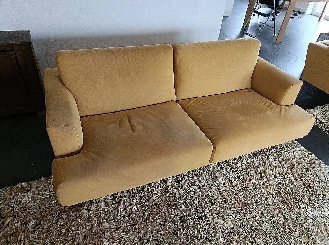 Divano 190 e poltrona 120 XL in alcantara di Piero Lissoni per Cassina 4