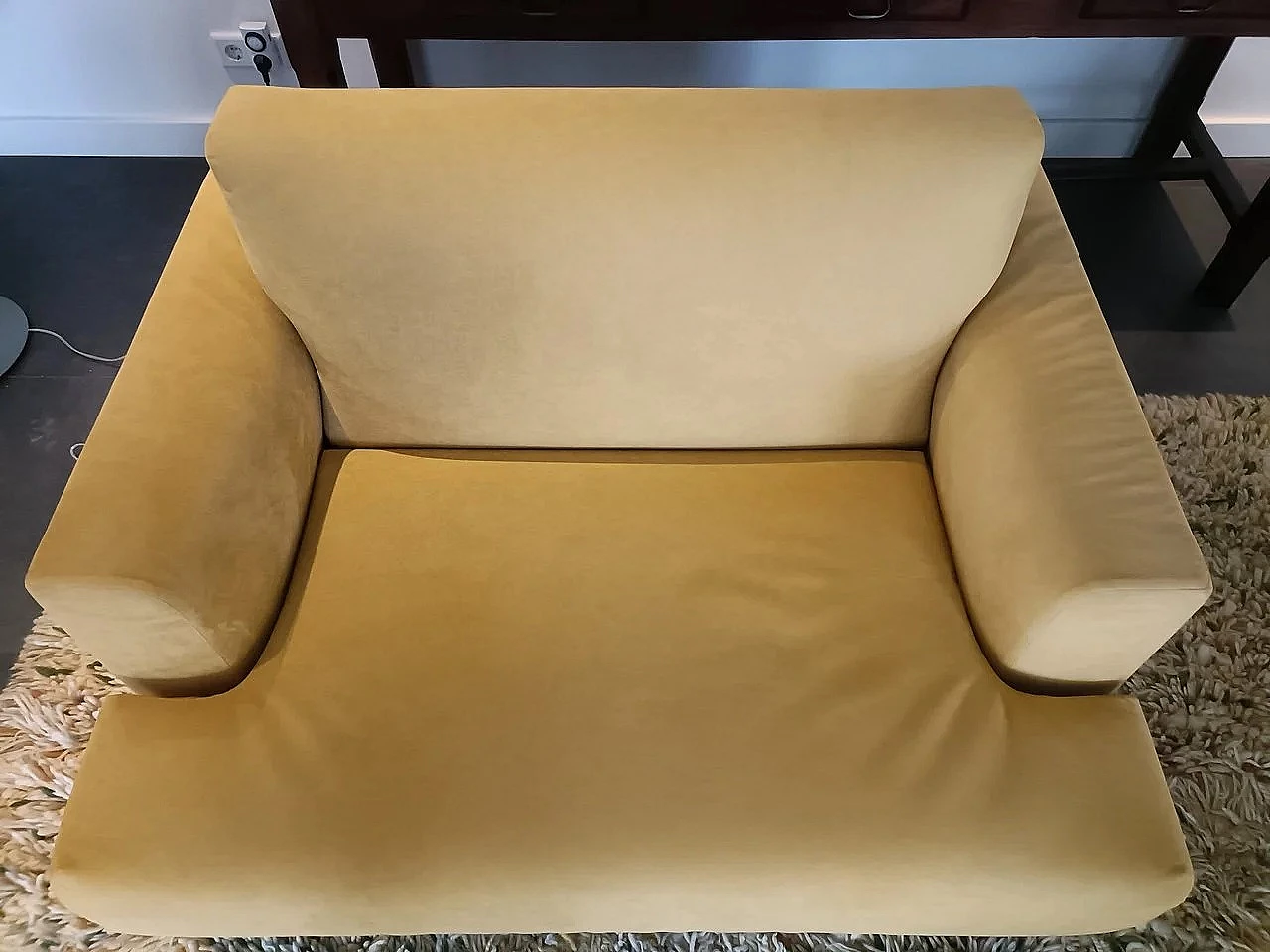 Divano 190 e poltrona 120 XL in alcantara di Piero Lissoni per Cassina 5