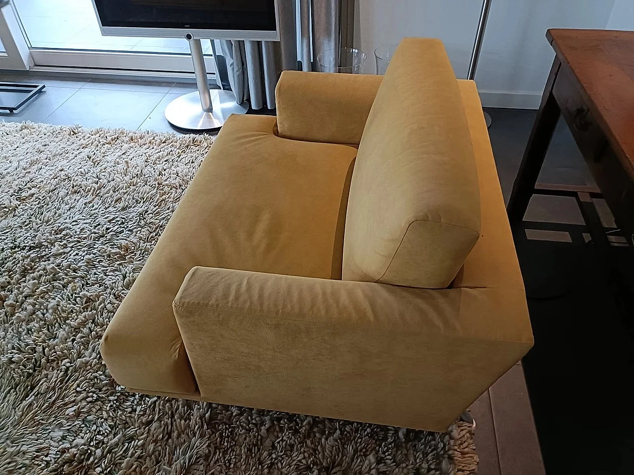 Divano 190 e poltrona 120 XL in alcantara di Piero Lissoni per Cassina 6