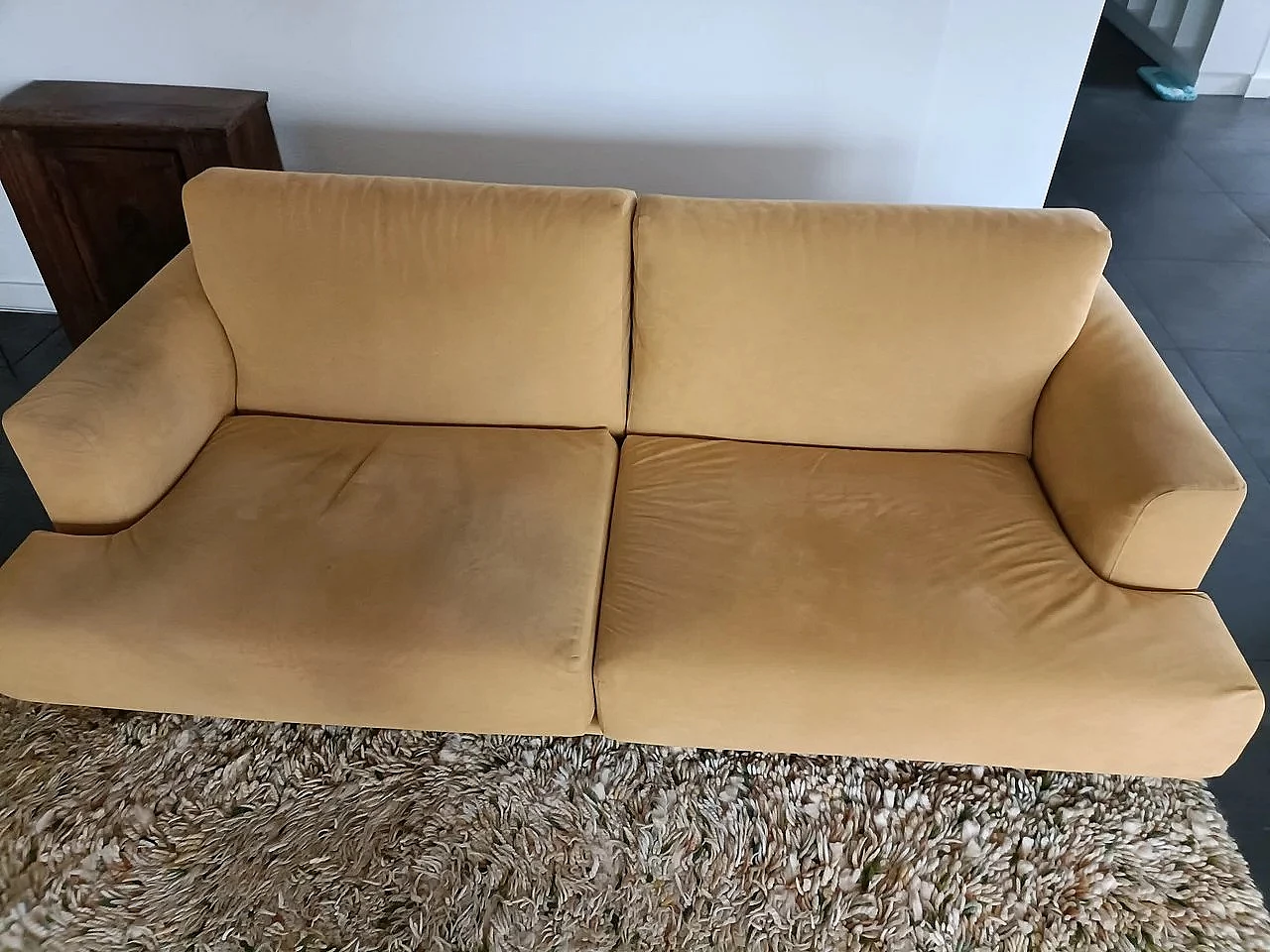 Divano 190 e poltrona 120 XL in alcantara di Piero Lissoni per Cassina 8