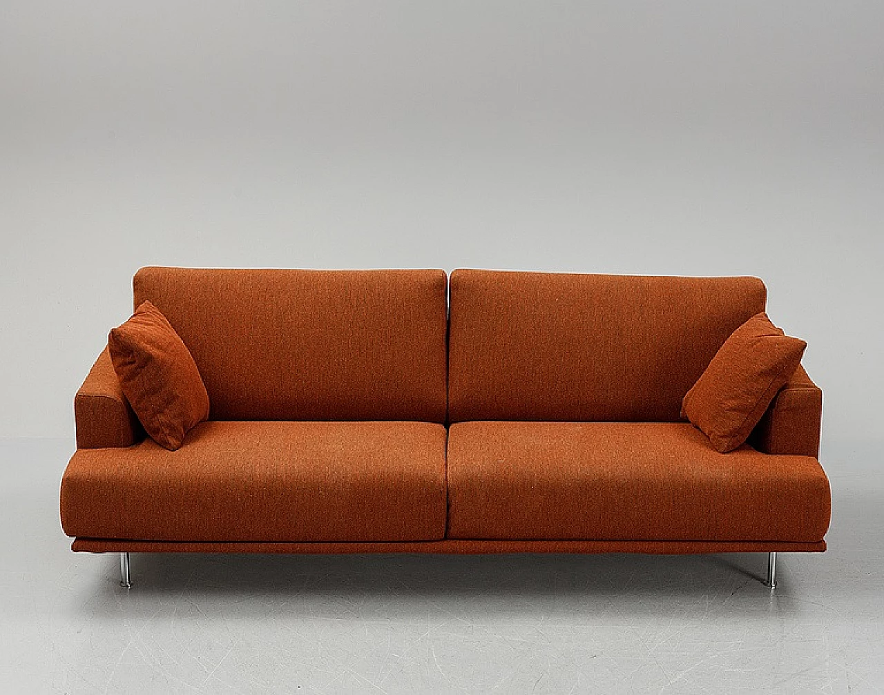 NEST 253 sofa in brick orange by Piero Lissoni for Cassina, 1999 5