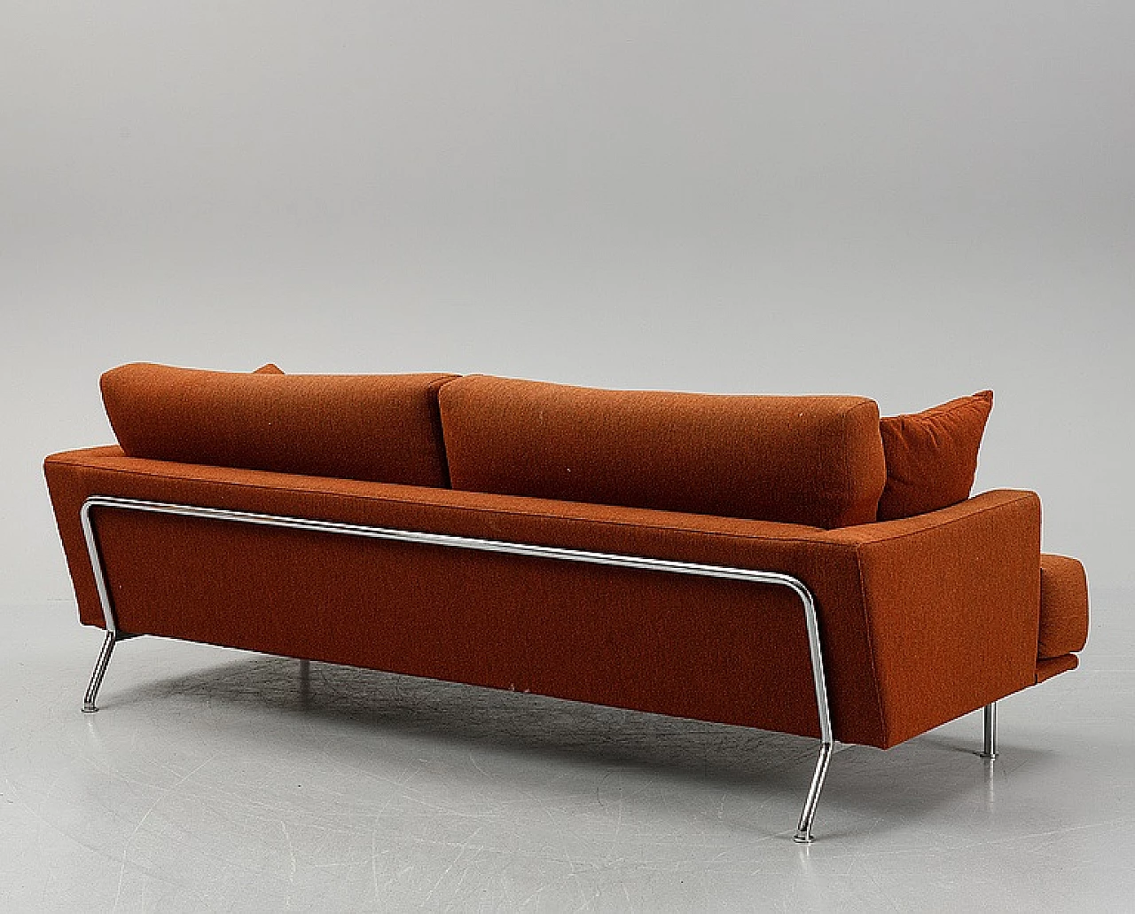 Divano NEST 253 in arancio mattone di Piero Lissoni per Cassina, 1999 7