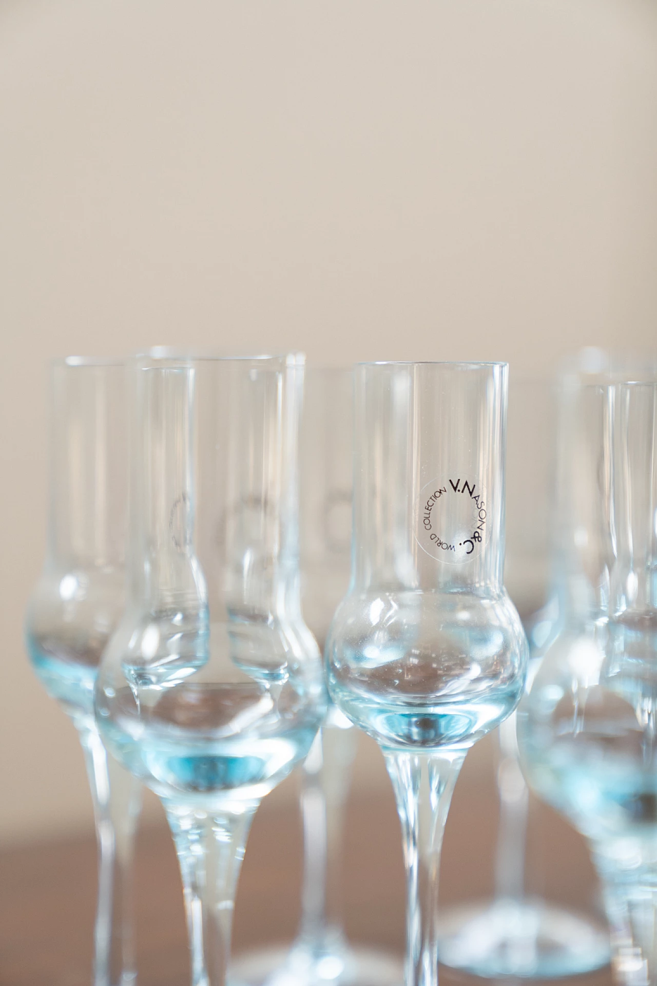 12 Liquor glasses in glass, 1960s 5