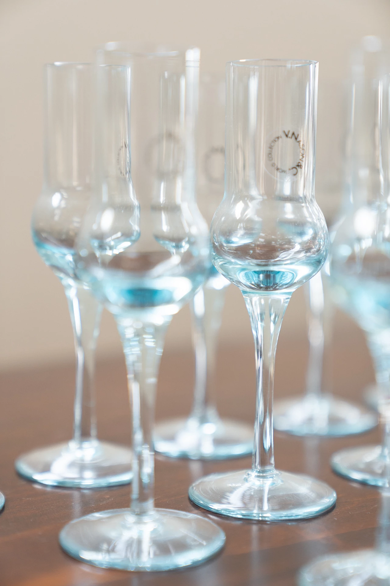 12 Liquor glasses in glass, 1960s 6