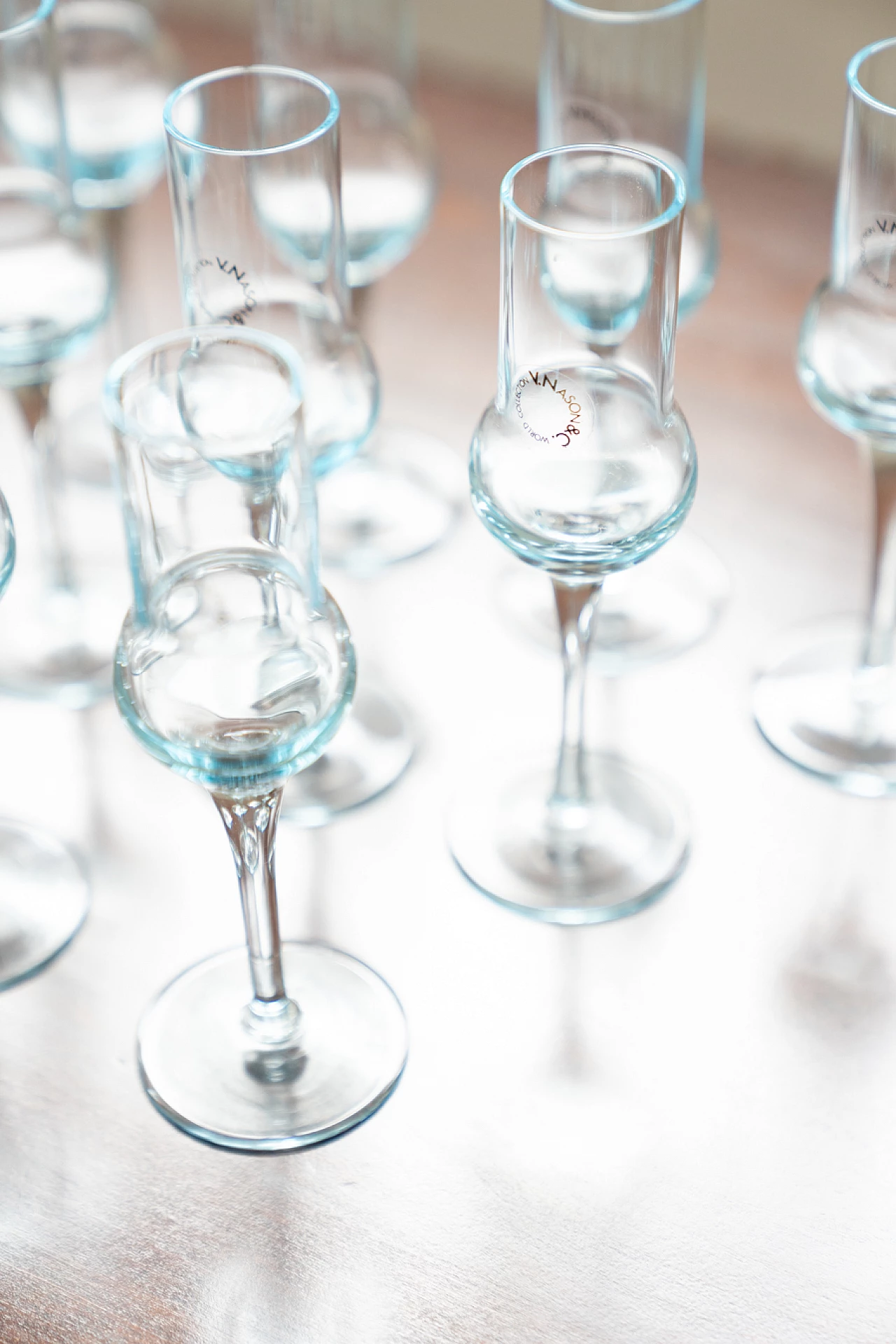12 Liquor glasses in glass, 1960s 7