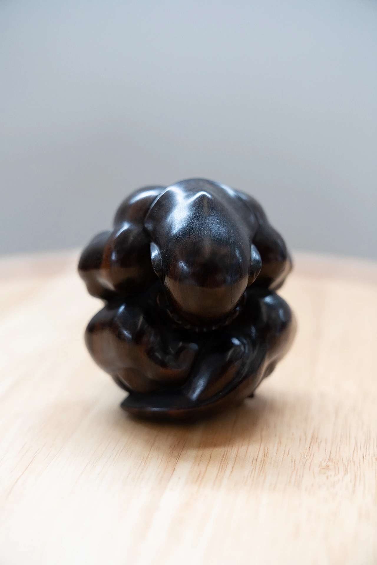 Japanese wooden monkey figurine, 2010 1