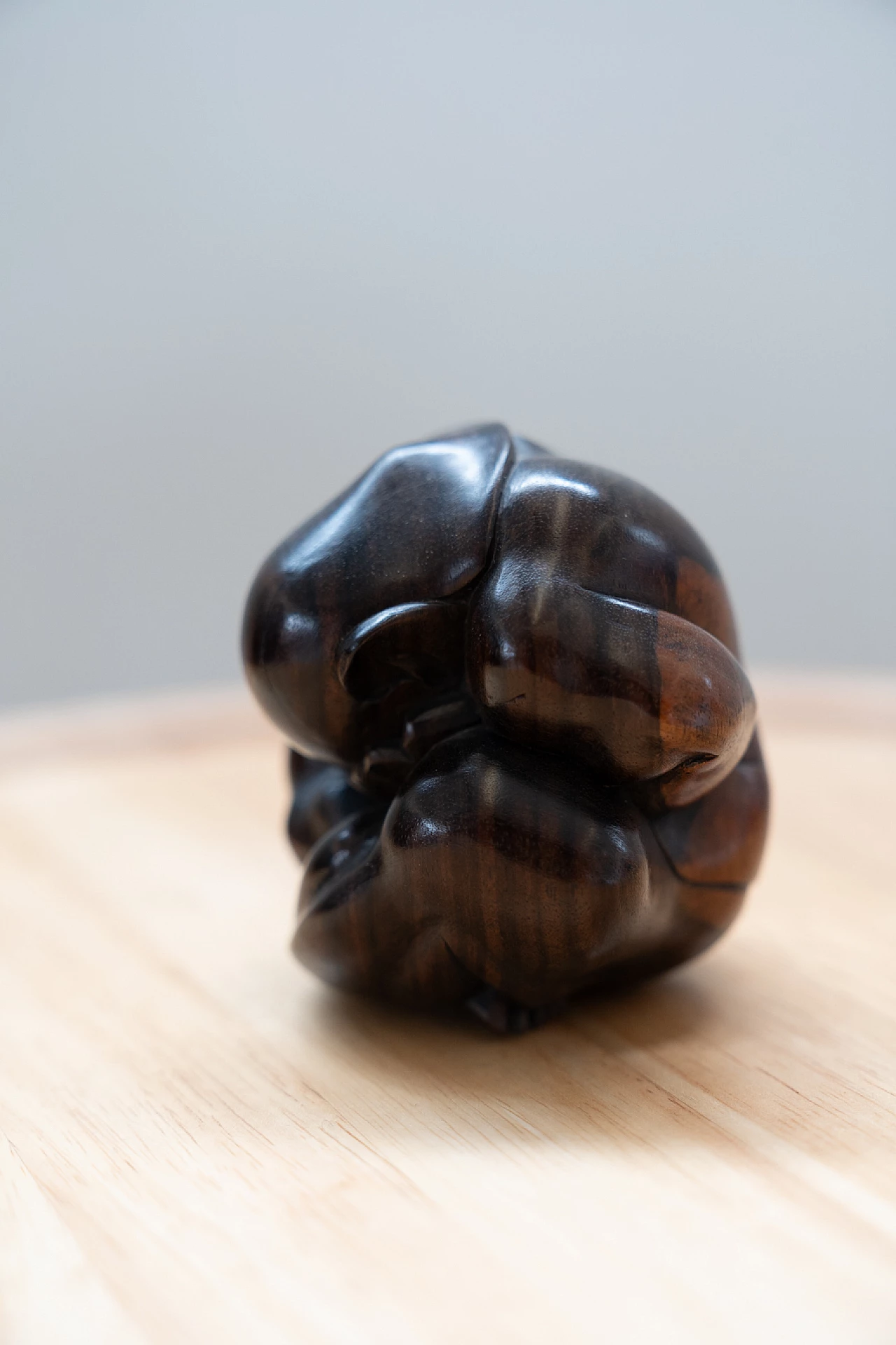 Japanese wooden monkey figurine, 2010 3