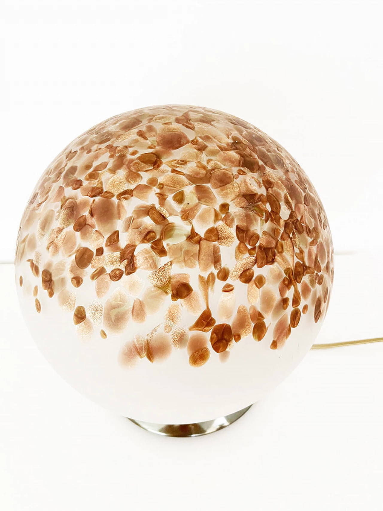 Lampada da tavolo a sfera in vetro di Murano di Veart, anni '60 3