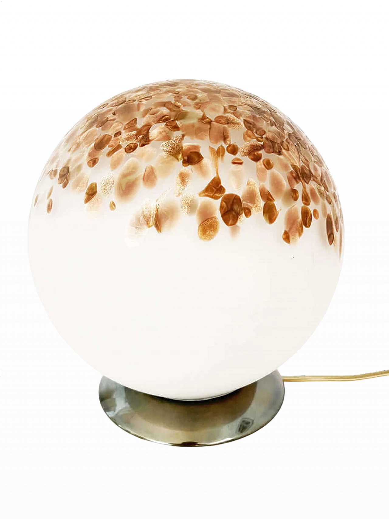 Lampada da tavolo a sfera in vetro di Murano di Veart, anni '60 5