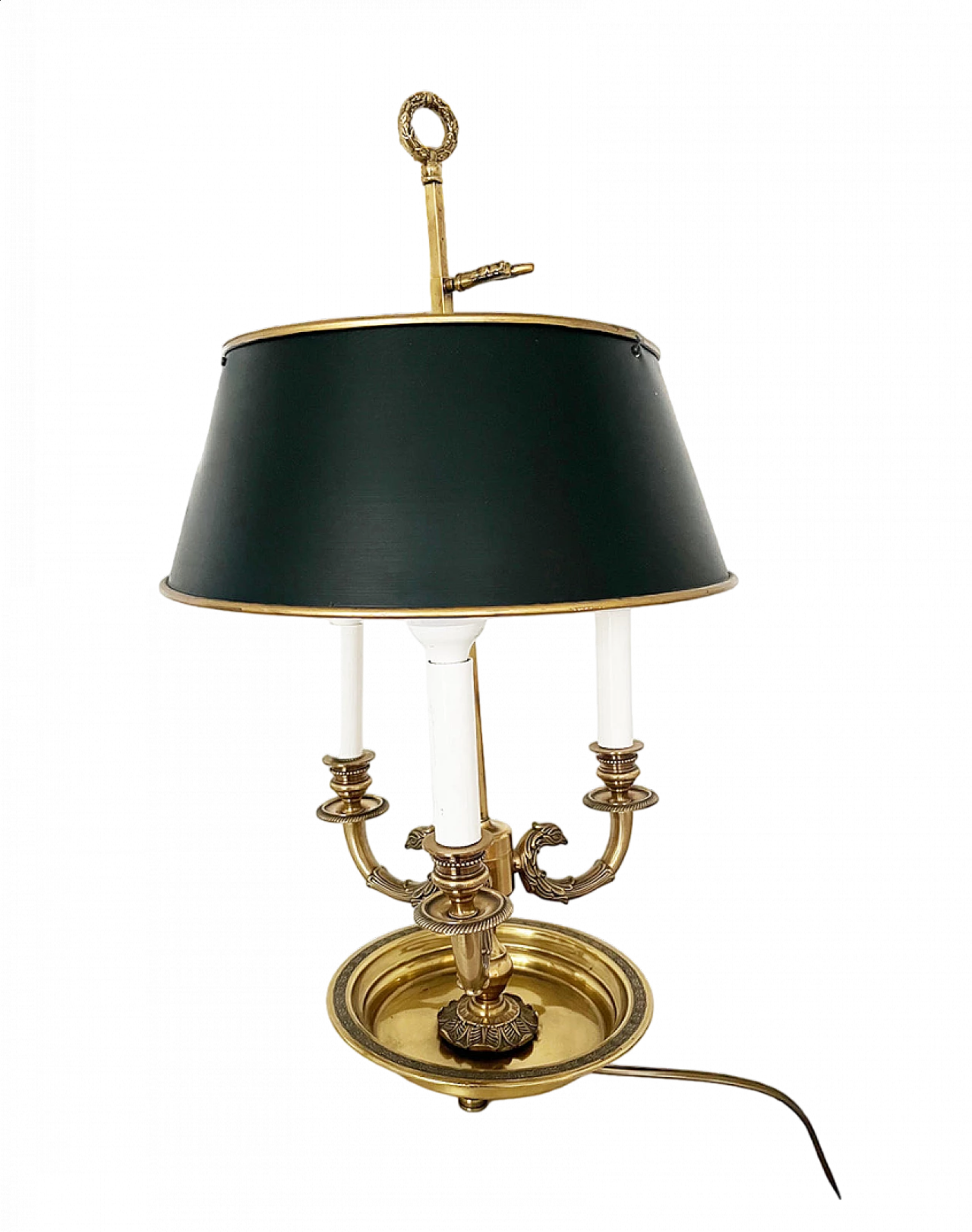 Bouillot table lamp in brass and metal, 1950s 5