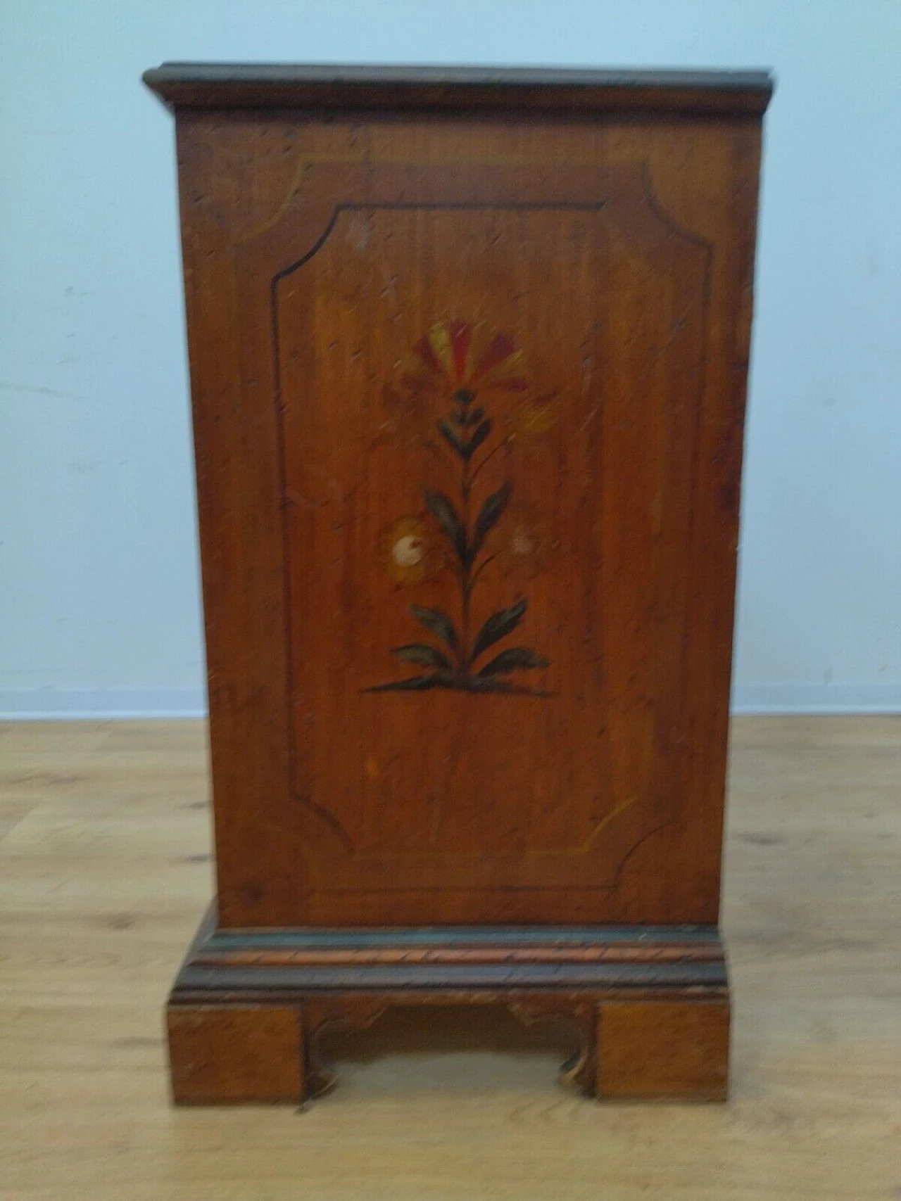 Tyrolean lacquered and painted wooden sideboard, 1950s 3