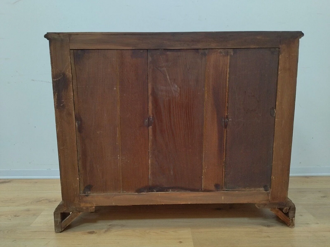 Tyrolean lacquered and painted wooden sideboard, 1950s 4