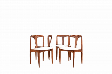 4 Juliane chairs by Johannes Andersen for Uldum Møbelfabrik, 1960s