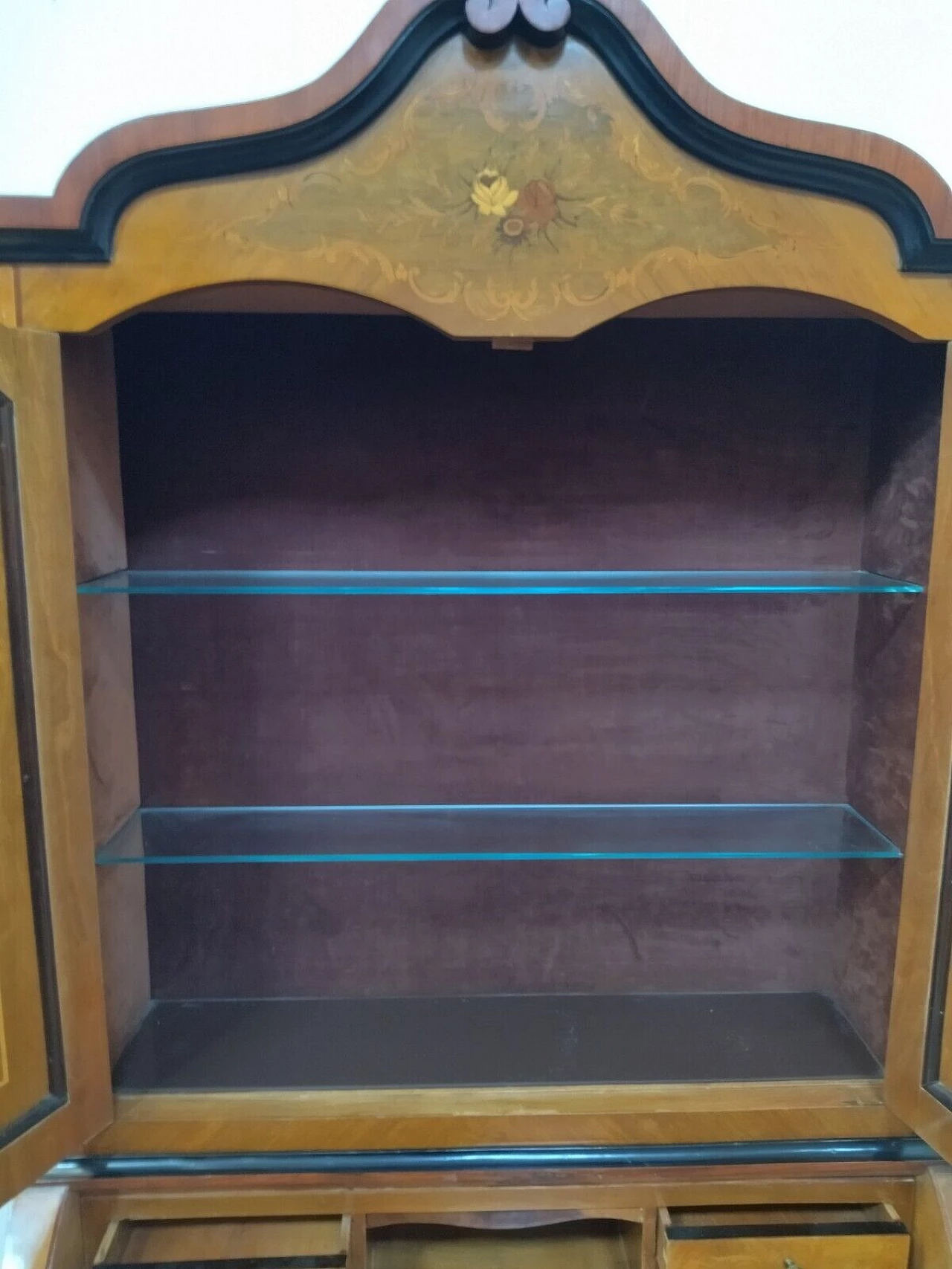 Inlaid walnut trumeau, early 20th century 11