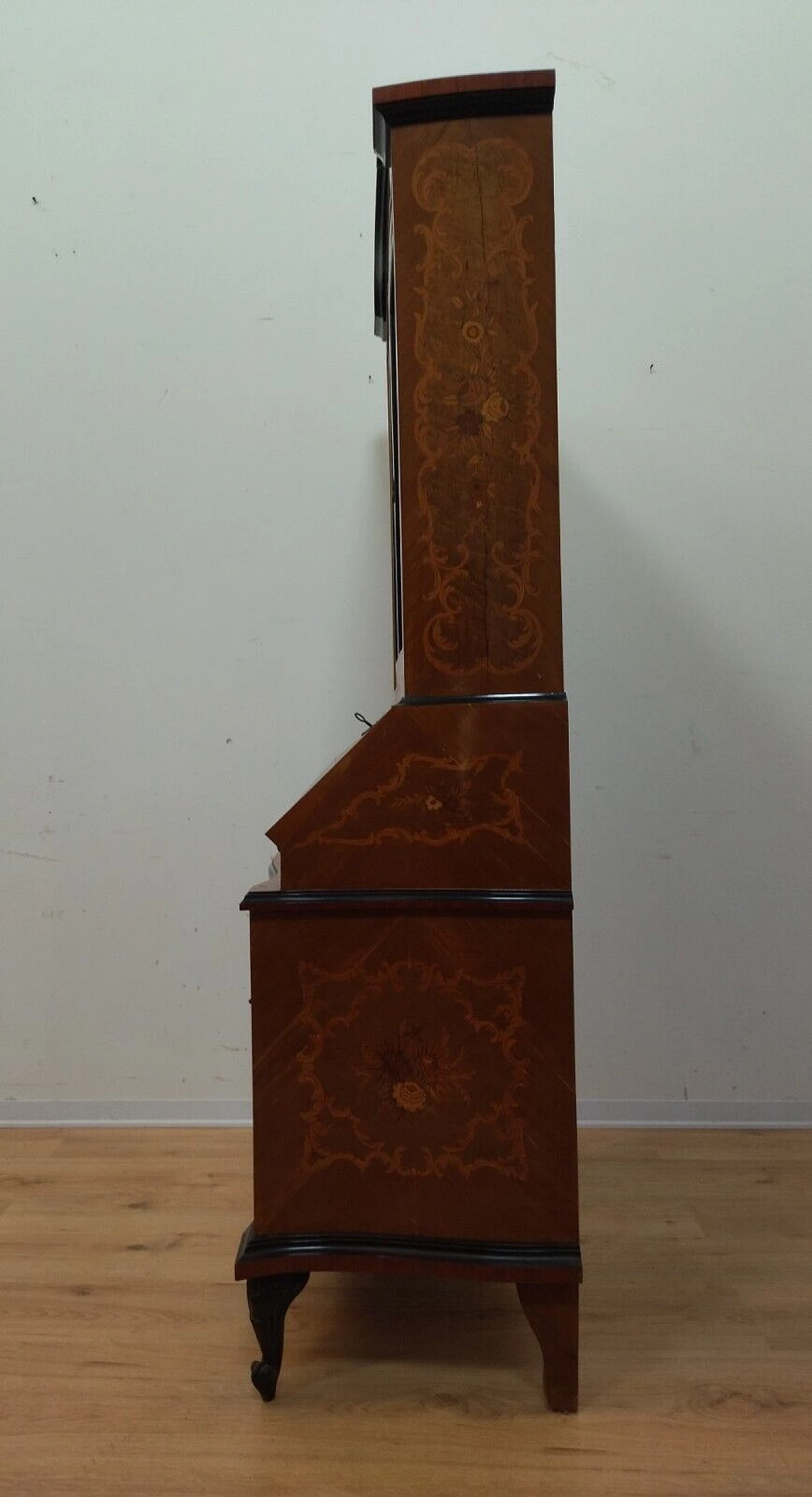 Inlaid walnut trumeau, early 20th century 16