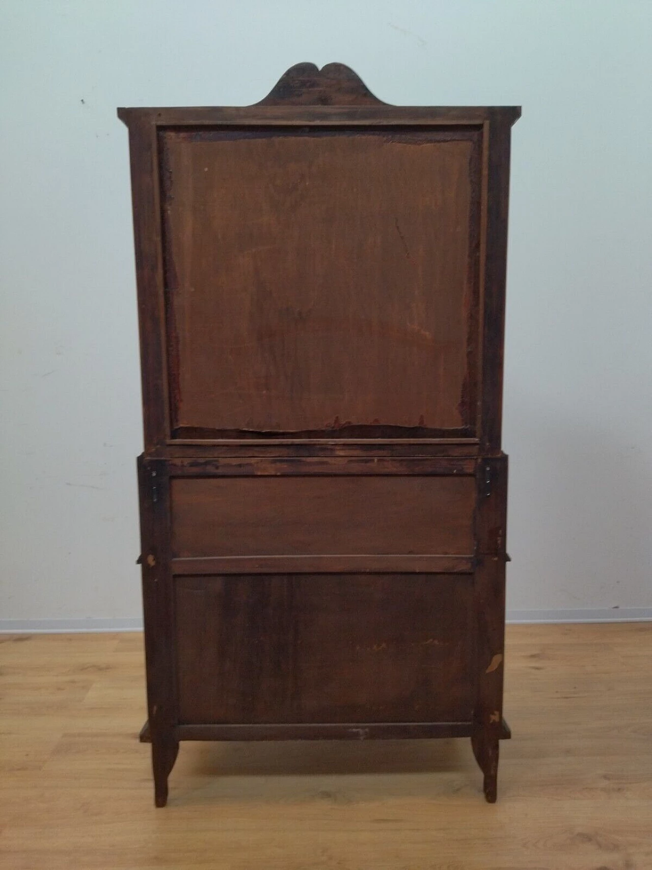 Inlaid walnut trumeau, early 20th century 19