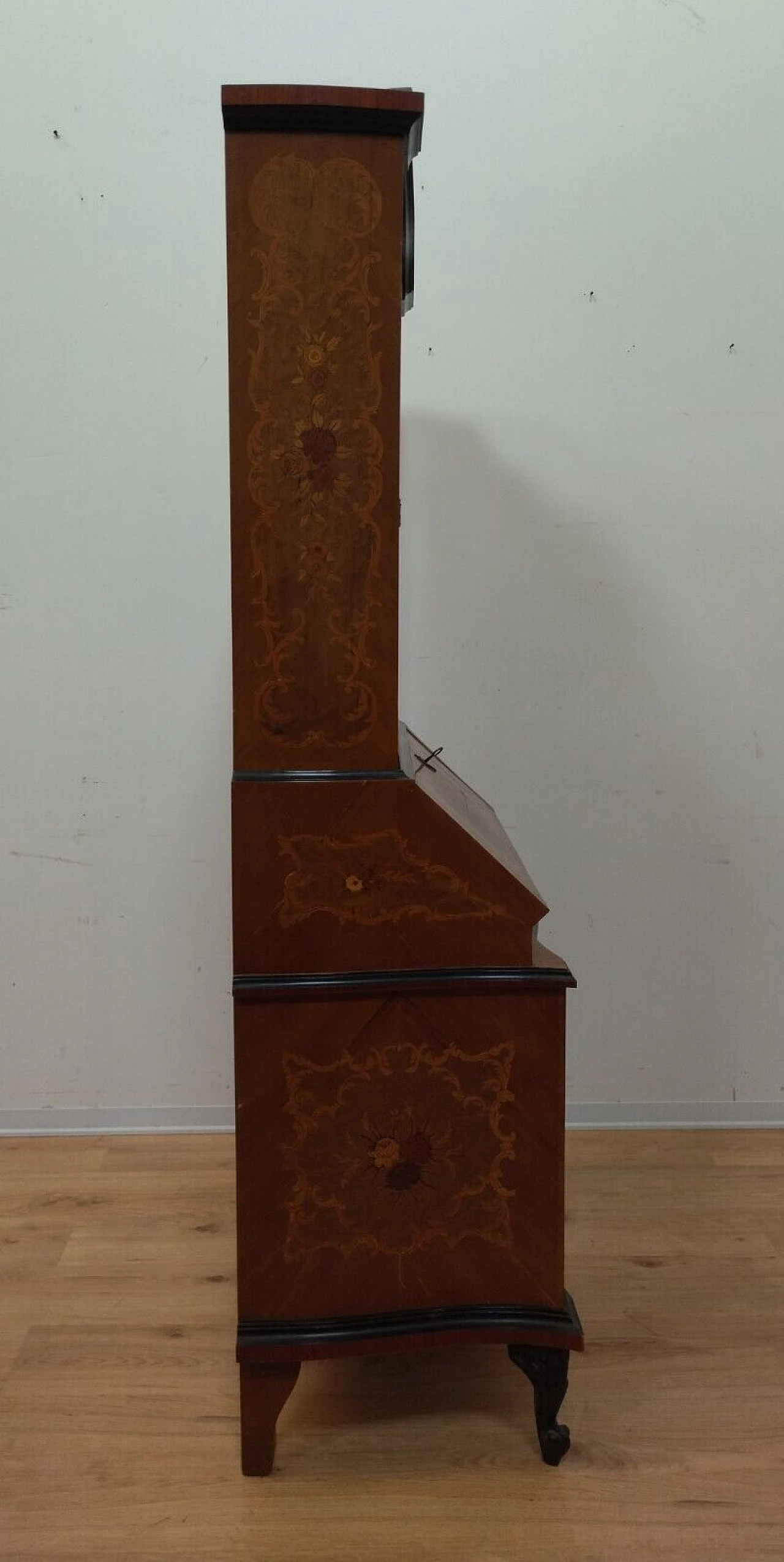 Inlaid walnut trumeau, early 20th century 21