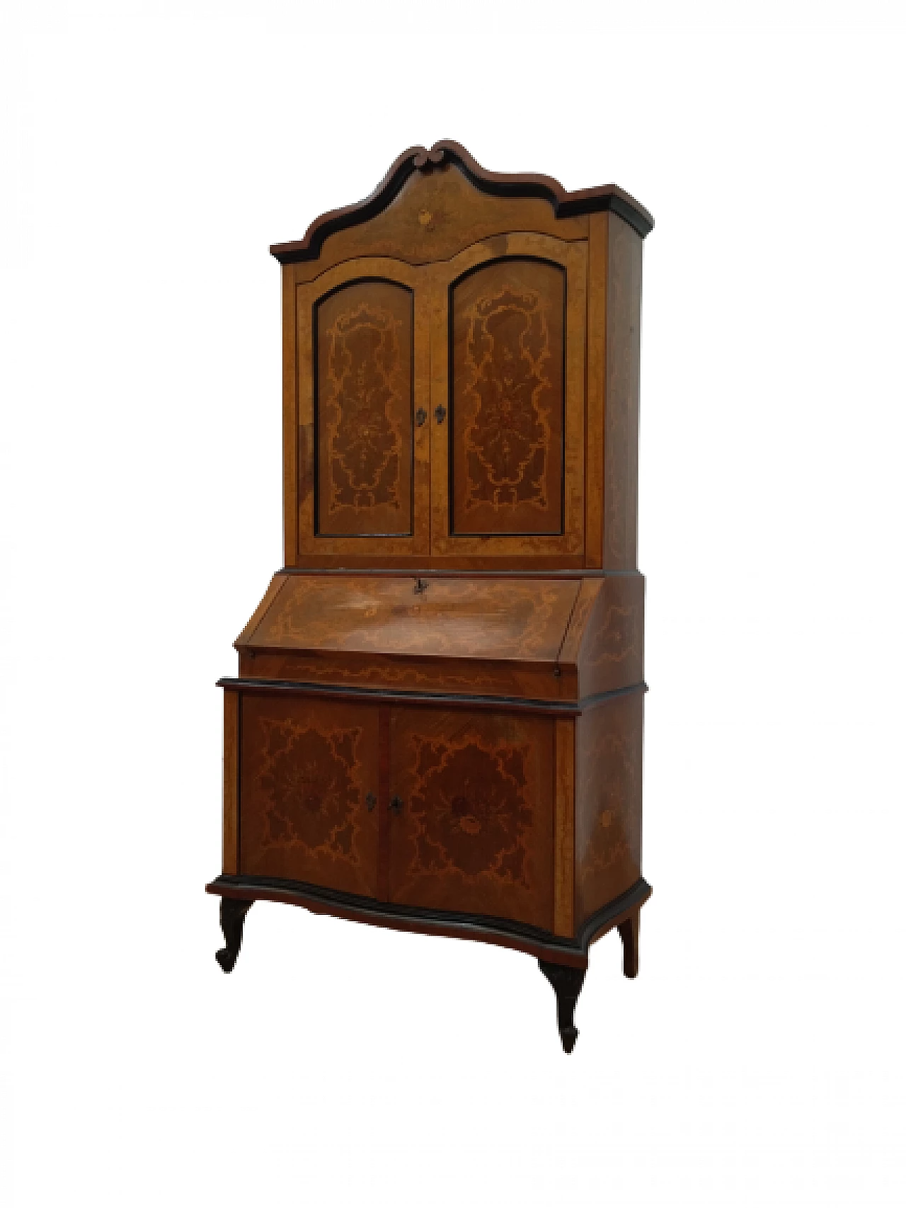 Inlaid walnut trumeau, early 20th century 23