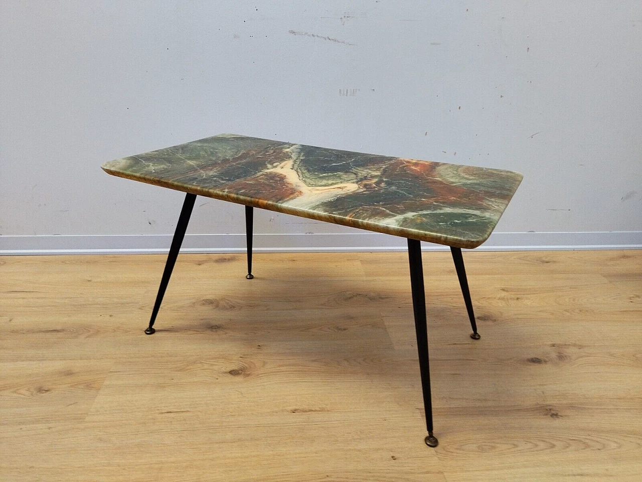 Iron coffee table with plastic top, 1950s 20