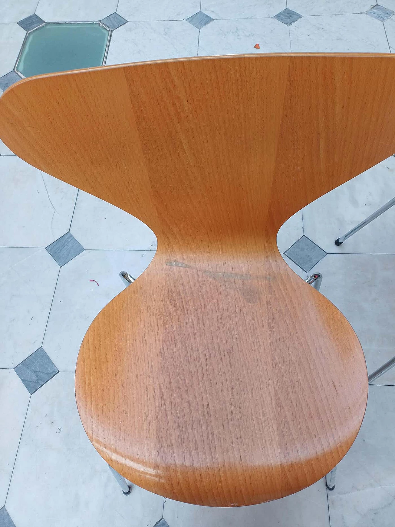 4 Series 7 wooden chairs by Arne Jacobsen for Fritz Hansen, 1992 12