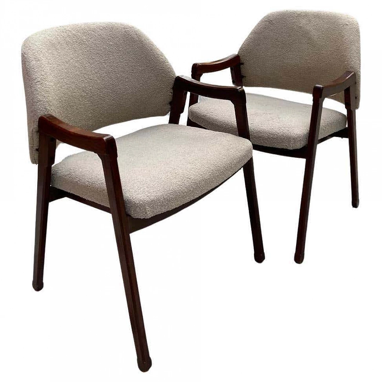 Pair of 814 armchairs by Ico Parisi for Cassina, 1960s 1