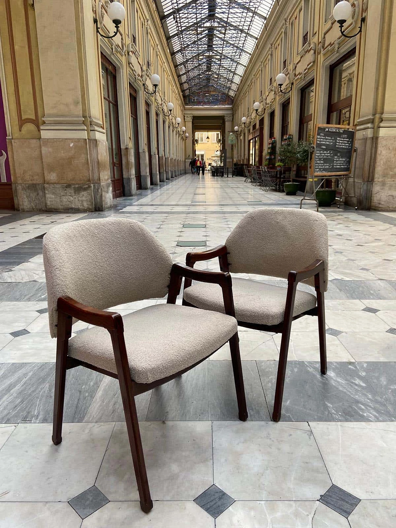 Pair of 814 armchairs by Ico Parisi for Cassina, 1960s 5
