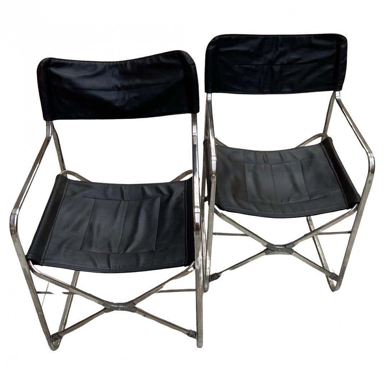 Pair of April folding chairs by Gae Aulenti for Zanotta, 1980s 1
