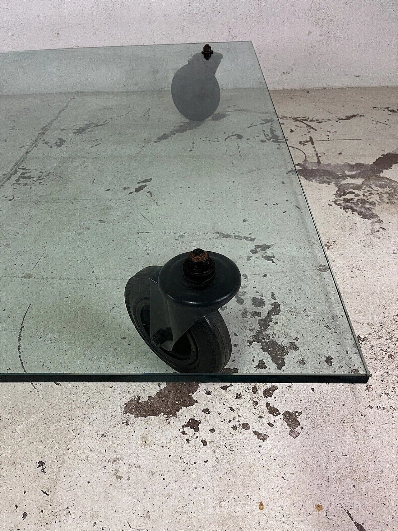 Glass coffee table by Gae Aulenti for Fontana Arte, 1970s 15