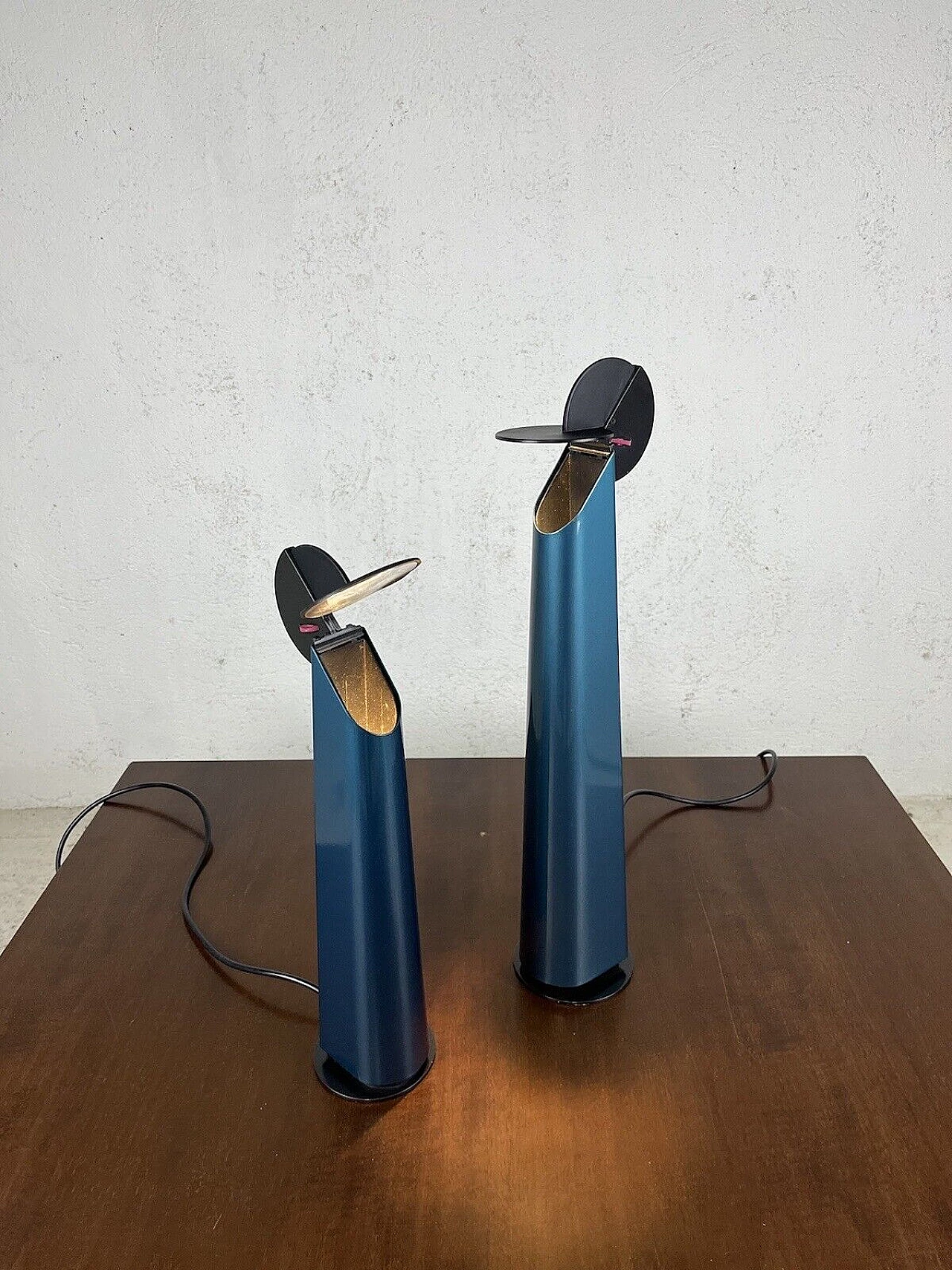 Pair of Gibigiana lamps by Achille Castiglioni for Flos, 1980s 10