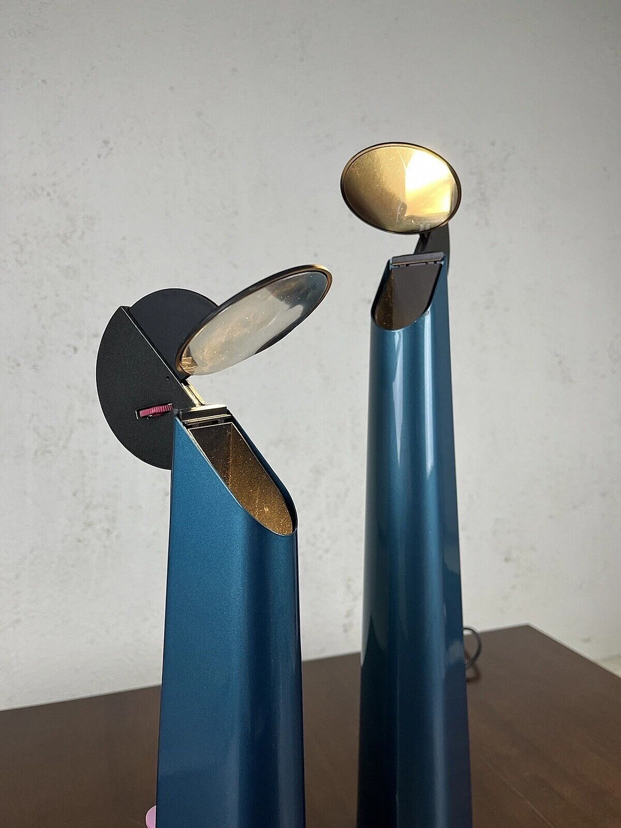 Pair of Gibigiana lamps by Achille Castiglioni for Flos, 1980s 12