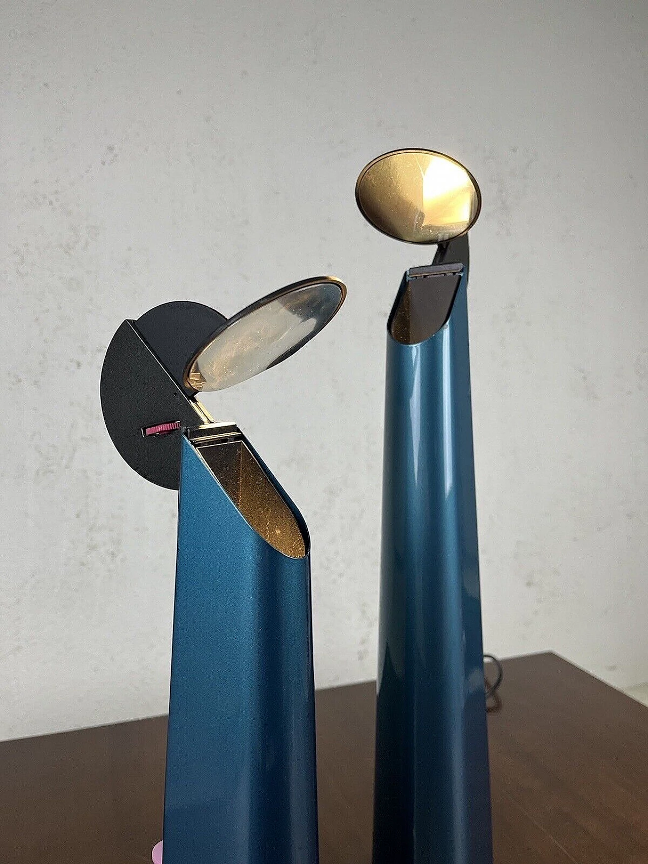 Coppia di lampade Gibigiana di Achille Castiglioni per Flos, anni '80 12