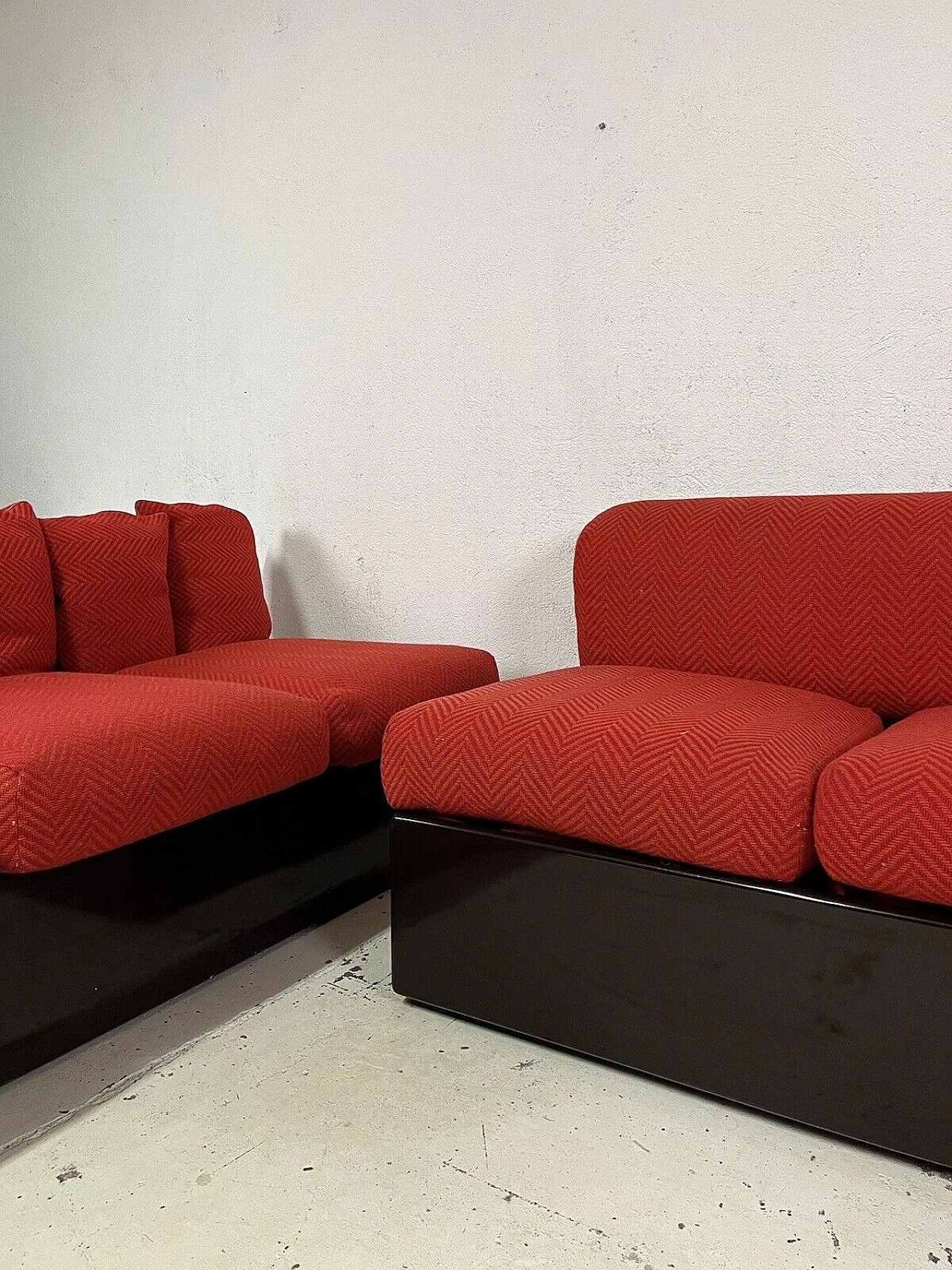 Pair of sofas by Luigi Caccia Dominioni for Azucena, 1960s 13