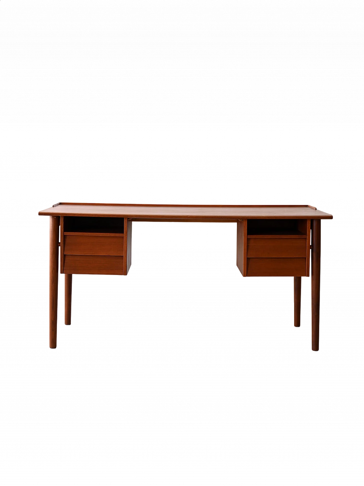 Teak desk with drawers, 1960s 12