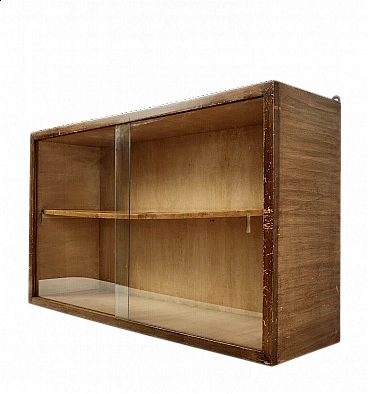 Wall solid oak showcase, 1940s | intOndo