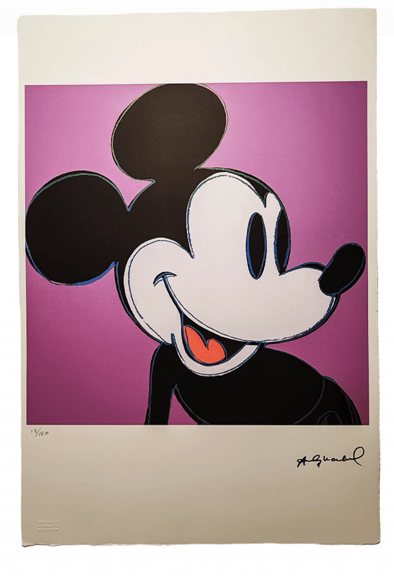 Andy Warhol, Mickey Mouse - Purple edition, lithography, 1980s 10