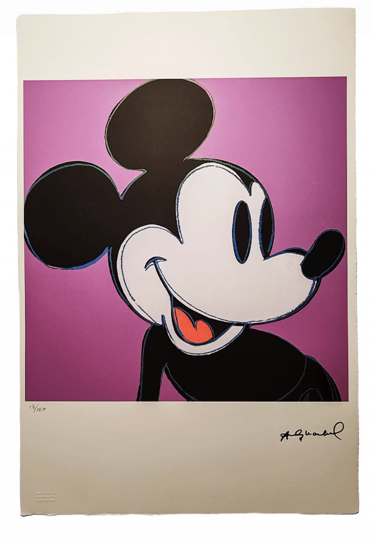Andy Warhol, Mickey Mouse - Purple edition, litografia, anni '80 10