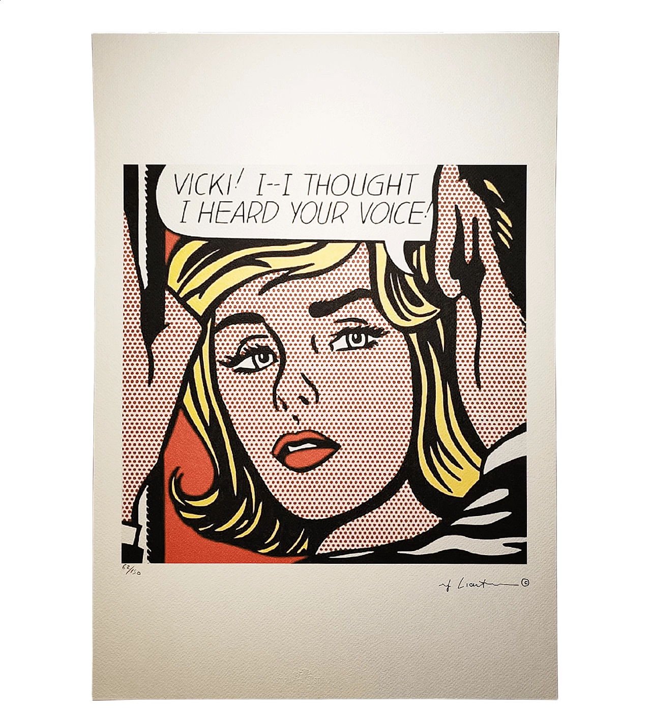 Roy Lichtenstein, Vicki, lithography, 1980s 7