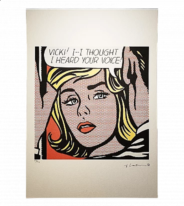 Roy Lichtenstein, Vicki, litografia, anni '80