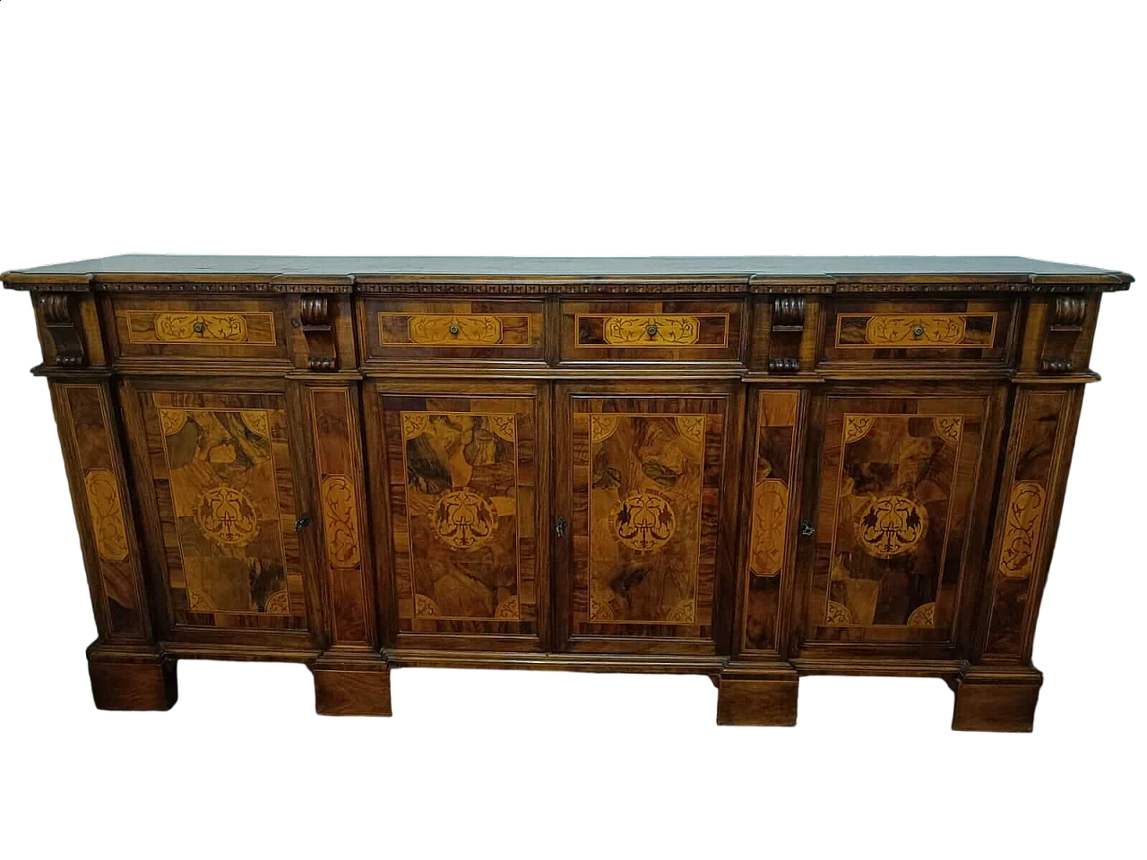 Inlaid walnut sideboard, early 20th century 12