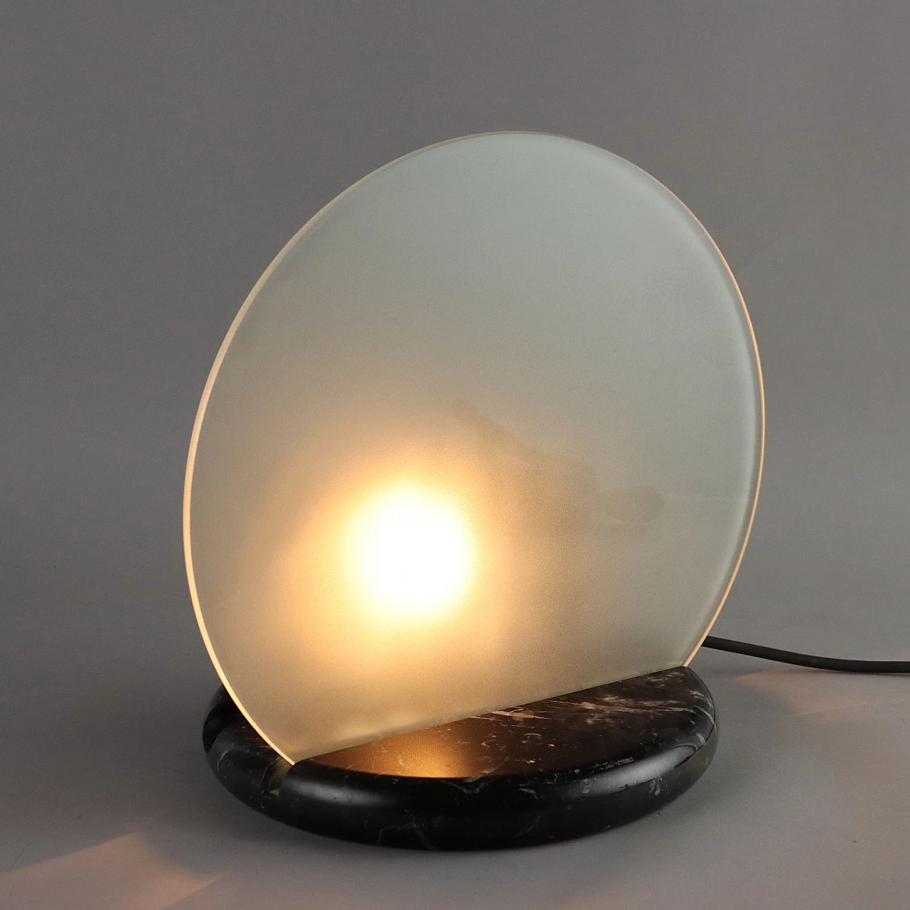 Gong table lamp by Bruno Gecchelin for Skipper, 1980s 1