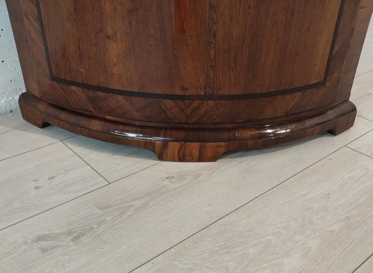 Angoliera in legno di noce, fine '700 4