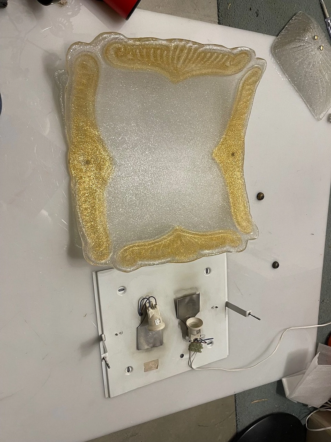 Pair of Murano glass wall sconces, 1970s 3