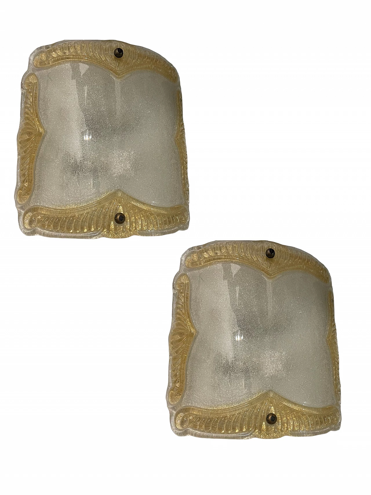 Pair of Murano glass wall sconces, 1970s 7
