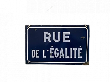 French enamel sign, 1950s