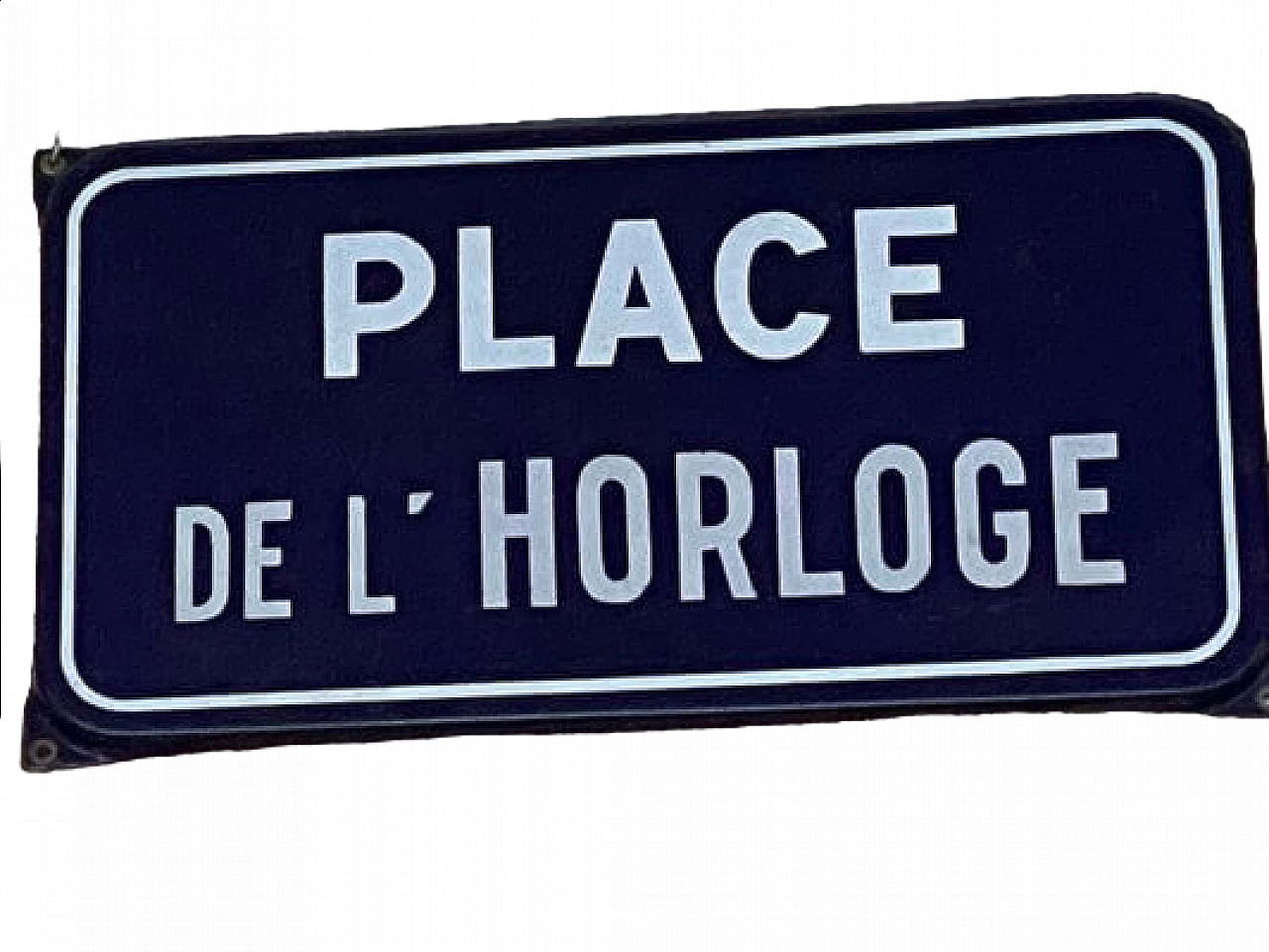 Insegna smaltata per piazza, anni '50 3