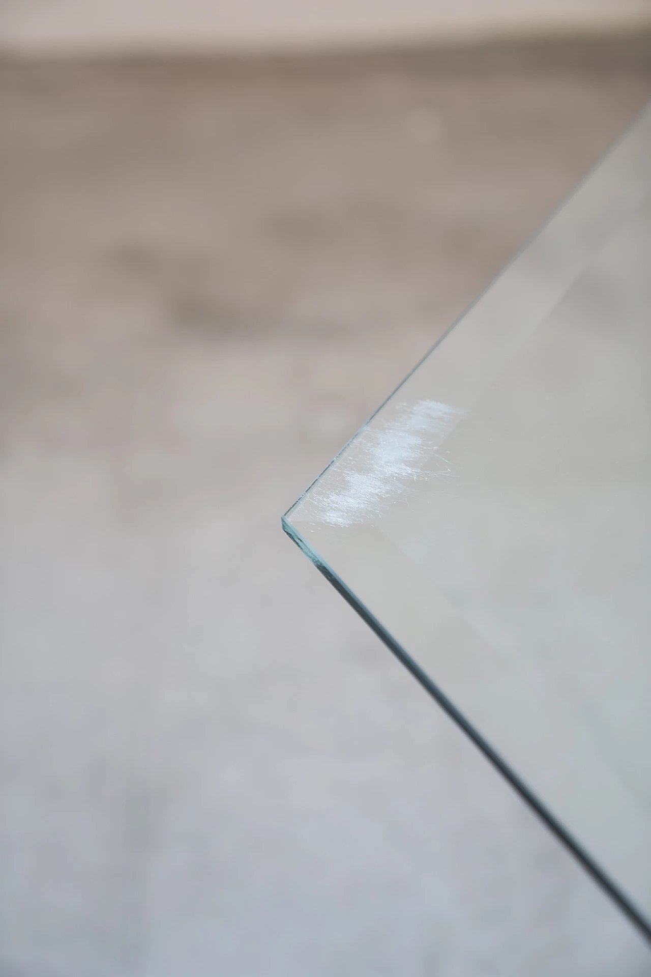 Glass table by Sandro Petti for Angolometallarte, 1970s 9