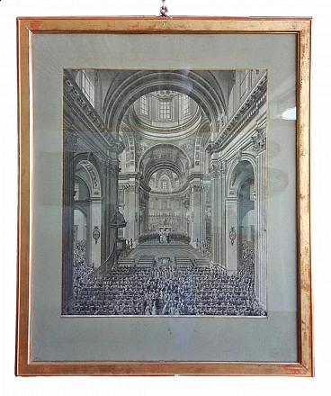 Laurent Louis Midart, Cattedrale di Soletta, acquaforte, '800